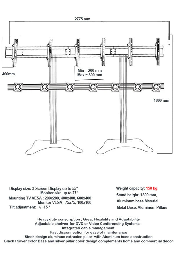 Modular TV & Monitor Display stands 2