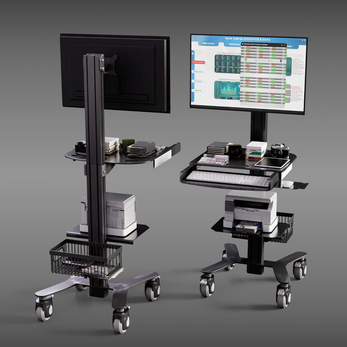HSM-2 Computer on Wheels Medical Cart for Hospitals