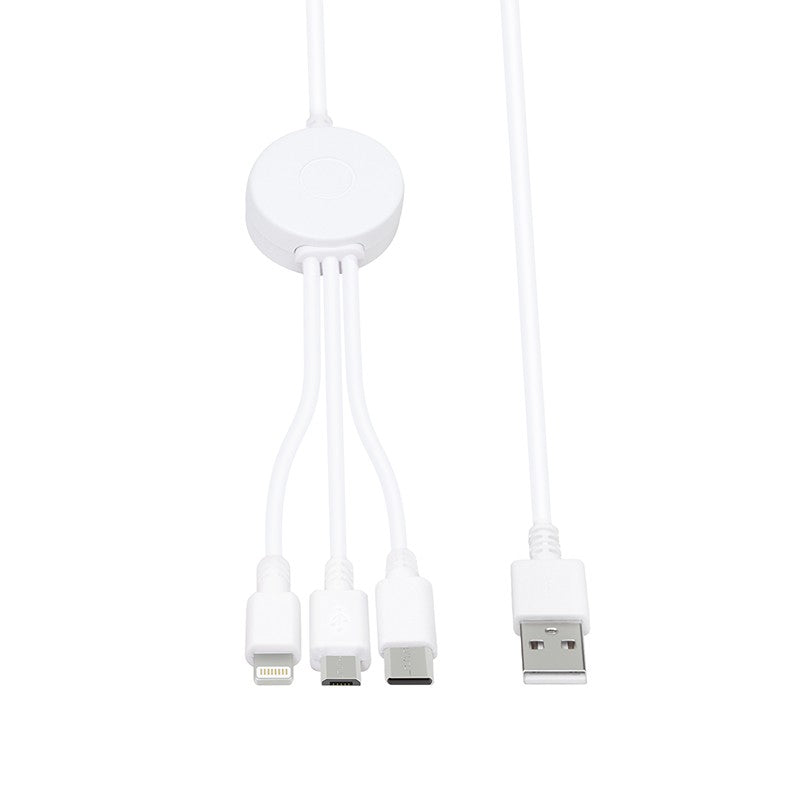 USB A to Type C & Lightning & Micro-USB cables (RF-A2CLM)