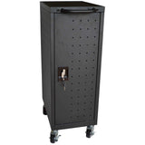 All Steel Mobile Charging locker for 12 Laptops/Chromebooks, Black (RLP 12)