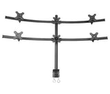 Hex Monitor Stand Desk Mount for 6 Screens, Fully Adjustable, 24 inch Screen, VESA 75x75 and 100x100, 10 KG per Monitor Weight Limit, 5 Years Warranty, 6MS-CT