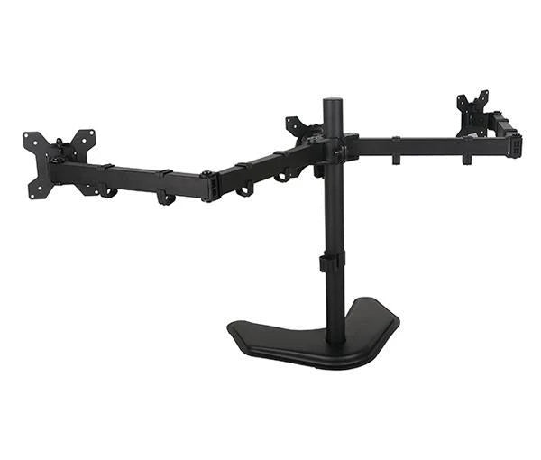 Desktop Triple LCD Monitor Three LCD Arm Monitor Mount Stand Adjustable 3 Screens Fit for 13"-27" Max Support, 5 Years Warranty (EF003)