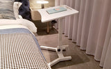 Sit Stand Laptop Table Ergonomic & Adjustable Height Desk Foldable & Portable Laptop Stand Mobile Standing Desk, White (LPT04)