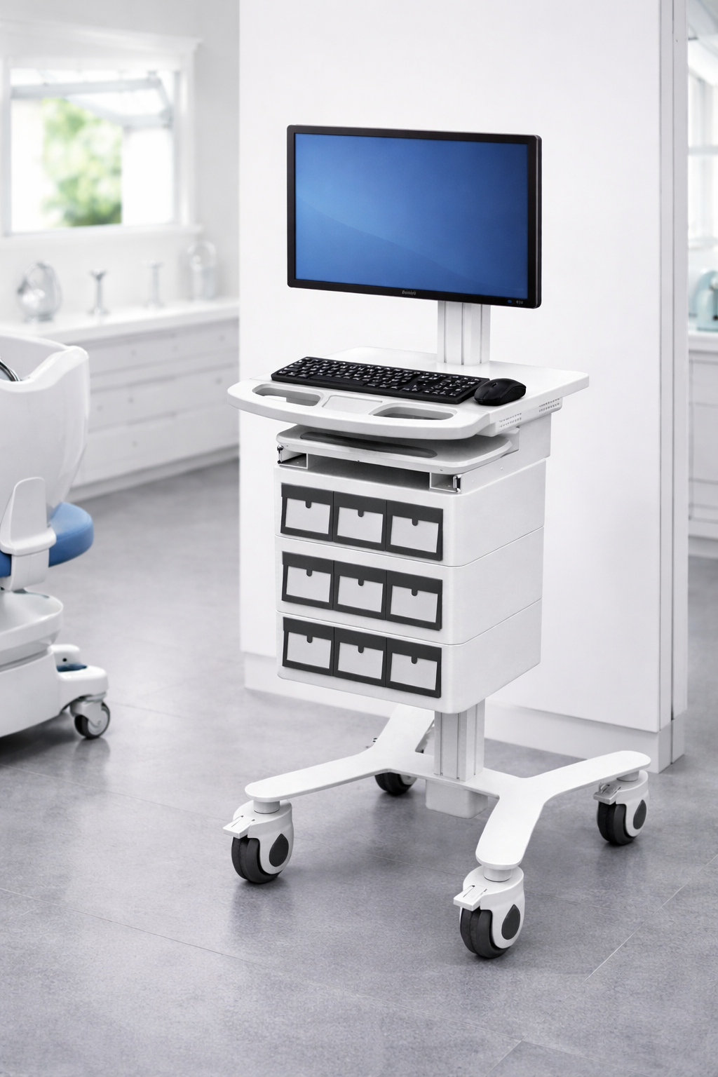 RIFE HSM-11 mobile cart features and workstation layout