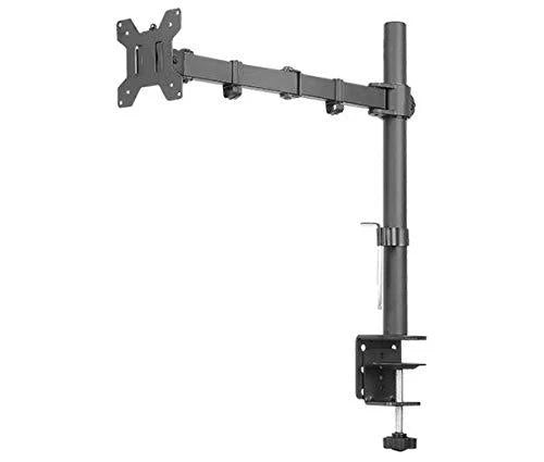 Renewed Single Monitor Desk Mount Arm Fully Adjustable Stand Fits up to 27-inch LCD LED Screen Model No (RN-EC1)