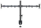 Dual Monitor Mount, Two Heavy Duty Full Motion Adjustable Arms Fit 2 Computer Screens 17 19 20 21 22 24 27 Inch, VESA 75 or 100mm, C-Clamp Base, 5 Years Warranty, 5 Years Warranty, Black (EC2)