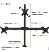 Triple Monitor Stand - Table Fix (3MS-FT)