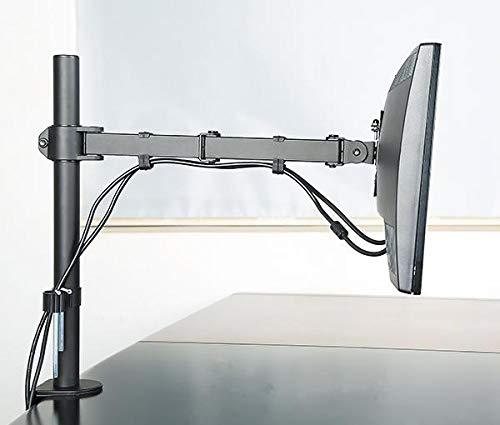 Single Monitor Desk Mount Arm Fully Adjustable Stand Fits up to 27-inch LCD LED Screen, 5 Years Warranty (EC1)