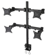 Four CLAMP Monitor Arm 4MS-CTB, 5 Years Warranty