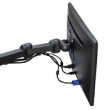 Single Monitor Desk Mount Single LCD Monitor Desk Mount Stand Fully Adjustable/Tilt/Articulating for 1 Screen up to 27", 5 Years Warranty (Model rc1e)