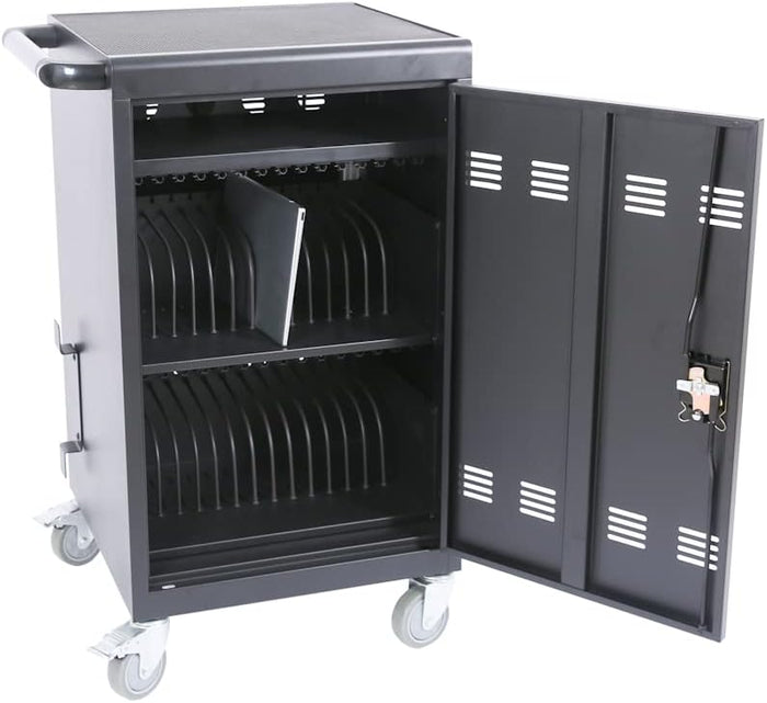 32 Device Laptop Charging Cart & Trolley (Smart IoT WiFi Control) – Fits up to 16"