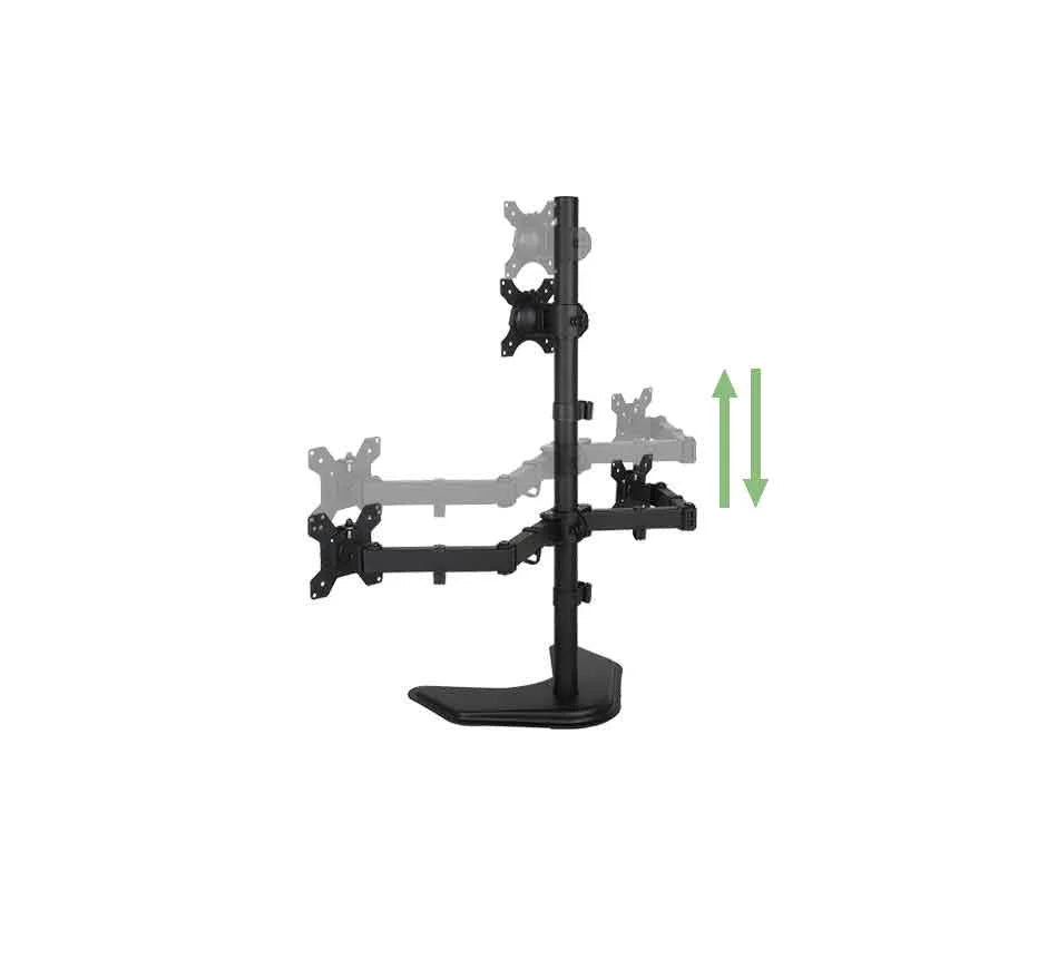 Triple LCD LED Computer Monitor Desk Stand, 5 Years Warranty (EF003T)