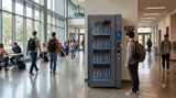 Concept visual of RLC-48I smart laptop cabinet in a university environment