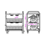 Chromebook Storage and Charging Cart
