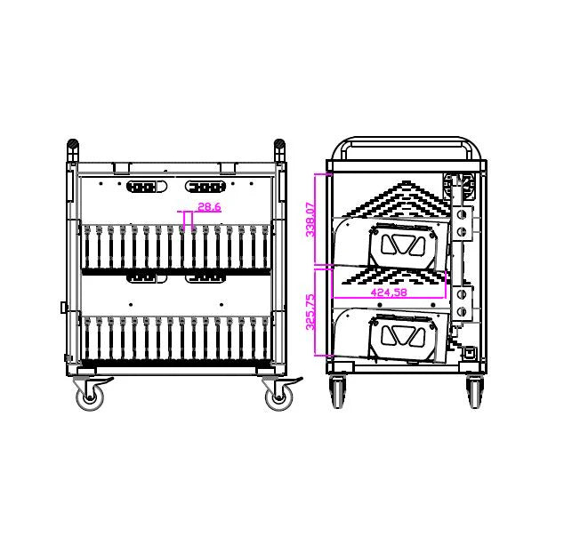Chromebook Storage and Charging Cart