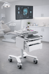 RIFE HSM-10 diagnostic computer cart with storage mobile workstation