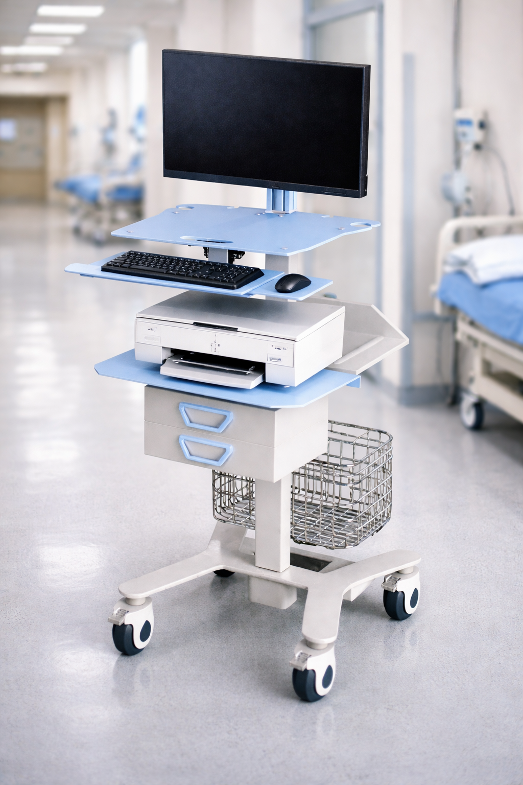 RIFE HSM-8 mobile cart features and workstation layout