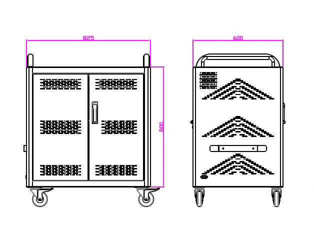Chromebook Storage and Charging Cart
