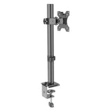Renewed Full Motion Single Monitor Desk Mount Adjustable/Tilt/Articulating for 1 Screen up to 27", (RCMM)