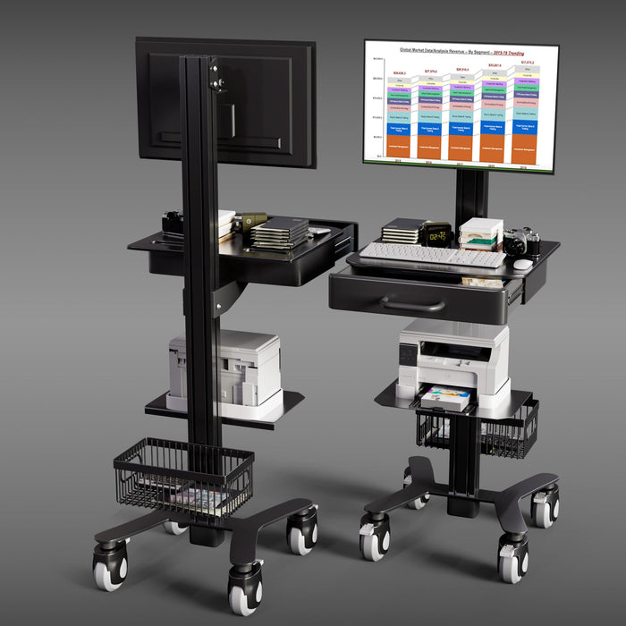 HSM-1 Slim Medical Computer Cart for Clinics