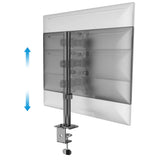 Renewed Full Motion Single Monitor Desk Mount Adjustable/Tilt/Articulating for 1 Screen up to 27", (RCMM)