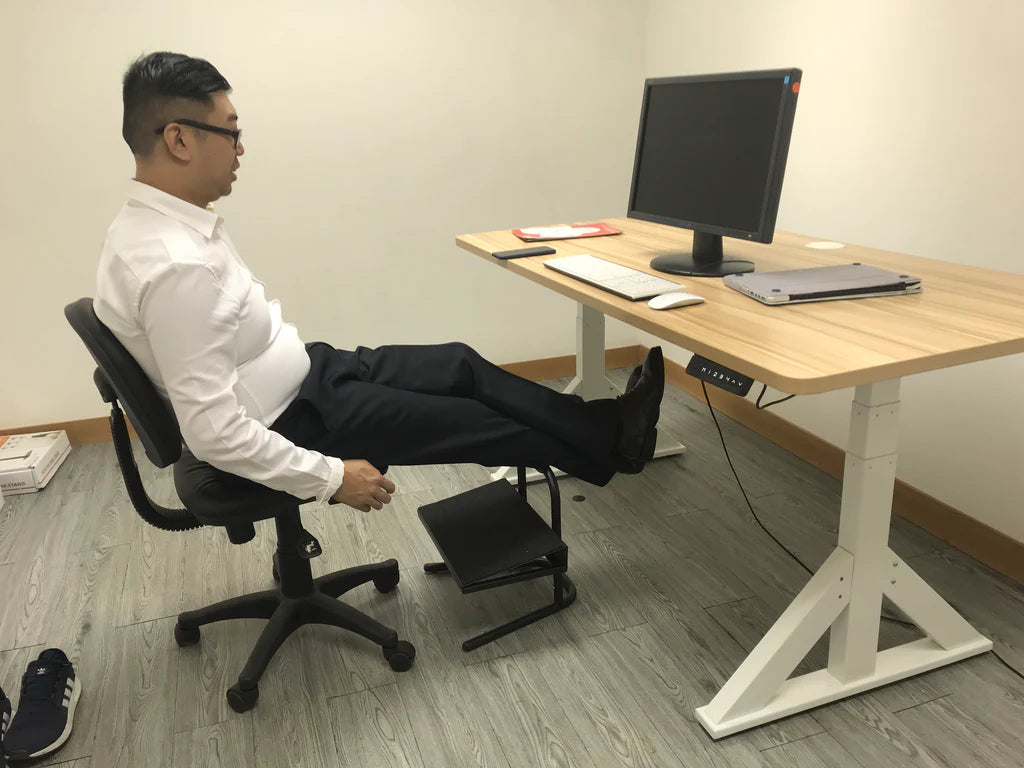 Heavy Duty High height Foot Rest , 15.3 cm to 27.8 cm height range Footstool Model No (FR03)