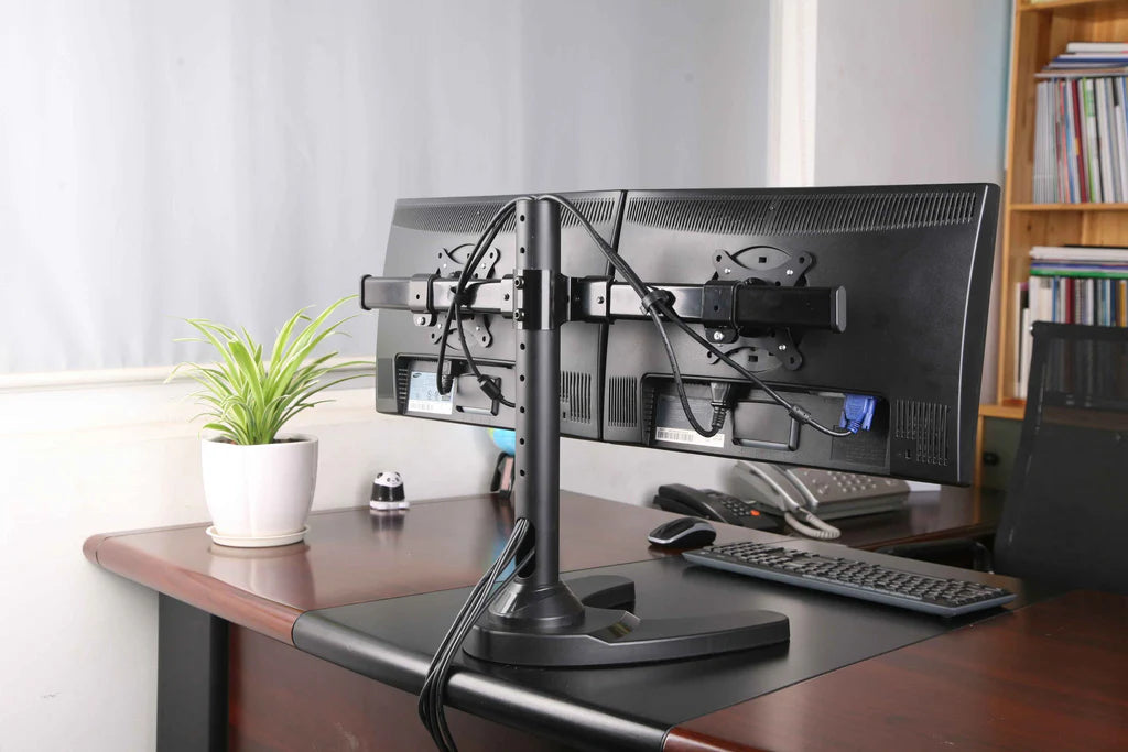 Premium Dual Monitor Stand -Freestanding, 5 Years Warranty (2MSFHW)