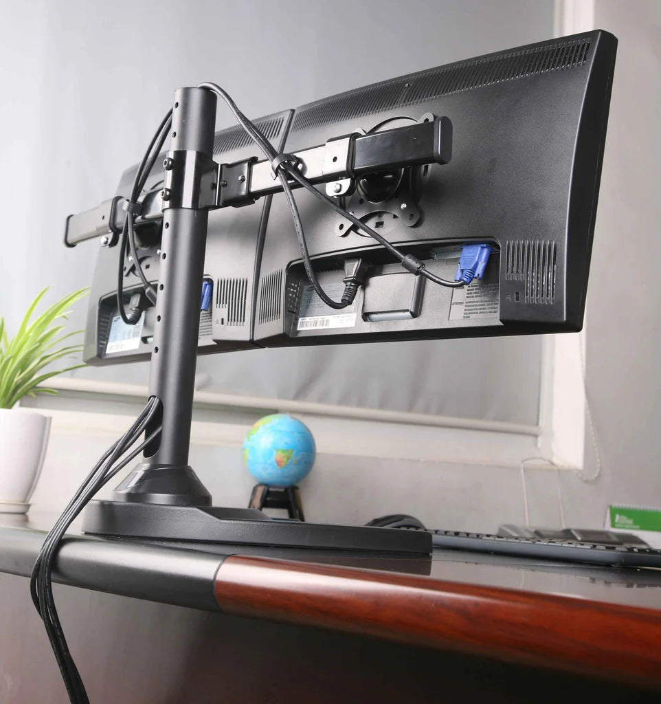 Premium Dual Monitor Stand -Freestanding, 5 Years Warranty (2MSFHW)