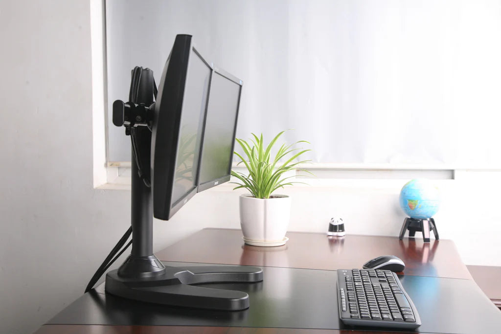 Premium Dual Monitor Stand -Freestanding, 5 Years Warranty (2MSFHW)