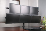 Hex Monitor Stand Desk Mount for 6 Screens, Fully Adjustable, 24 inch Screen, VESA 75x75 and 100x100, 10 KG per Monitor Weight Limit, 5 Years Warranty, 6MS-CT