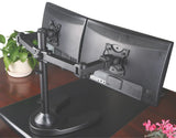 Dual Monitor Stand - Freestanding & Horizontal, 5 Years Warranty, Silver (2MSFHS)