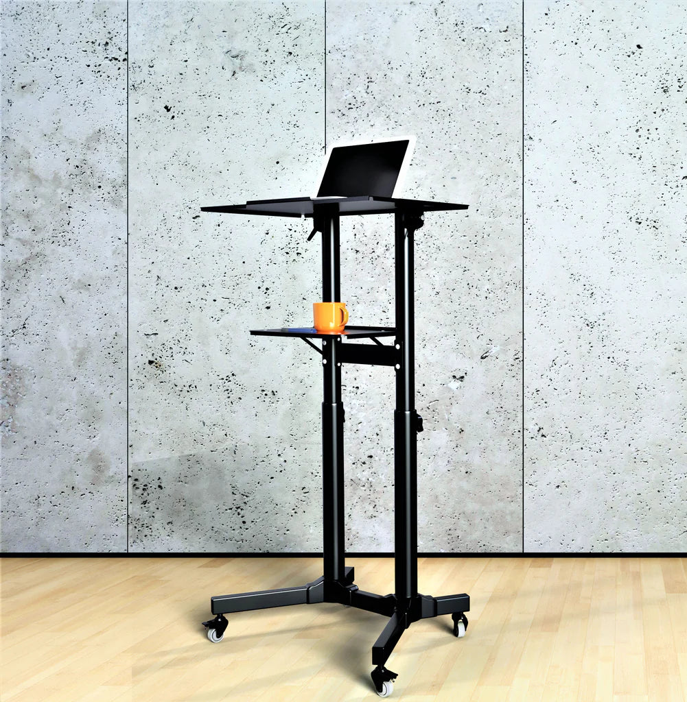 Mobile Laptop Desk Cart Height and Angle Adjustable Tilt Spliting Laptop Stand Table Model No LPC10