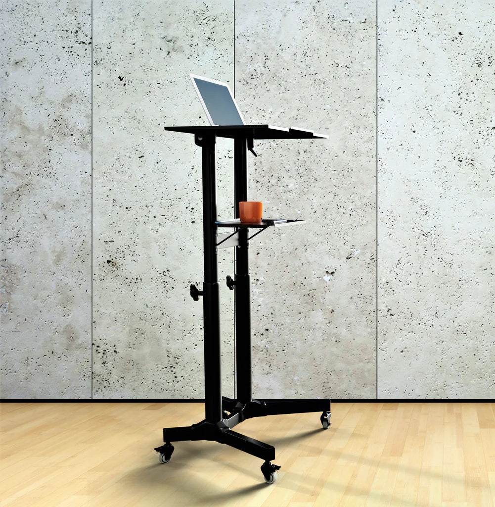 Mobile Laptop Desk Cart Height and Angle Adjustable Tilt Spliting Laptop Stand Table Model No LPC10