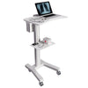 Sit Stand Mobile Laptop Cart !Height Adjustments ! Mobile Workstations