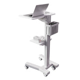 Sit Stand Mobile Laptop Cart !Height Adjustments ! Mobile Workstations