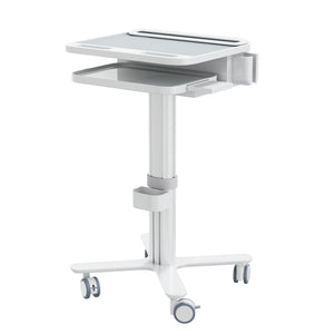 Dental Laptop Cart with Keyboard Tray, Scanner Holder ! Mobile Dental Cabinet Troley