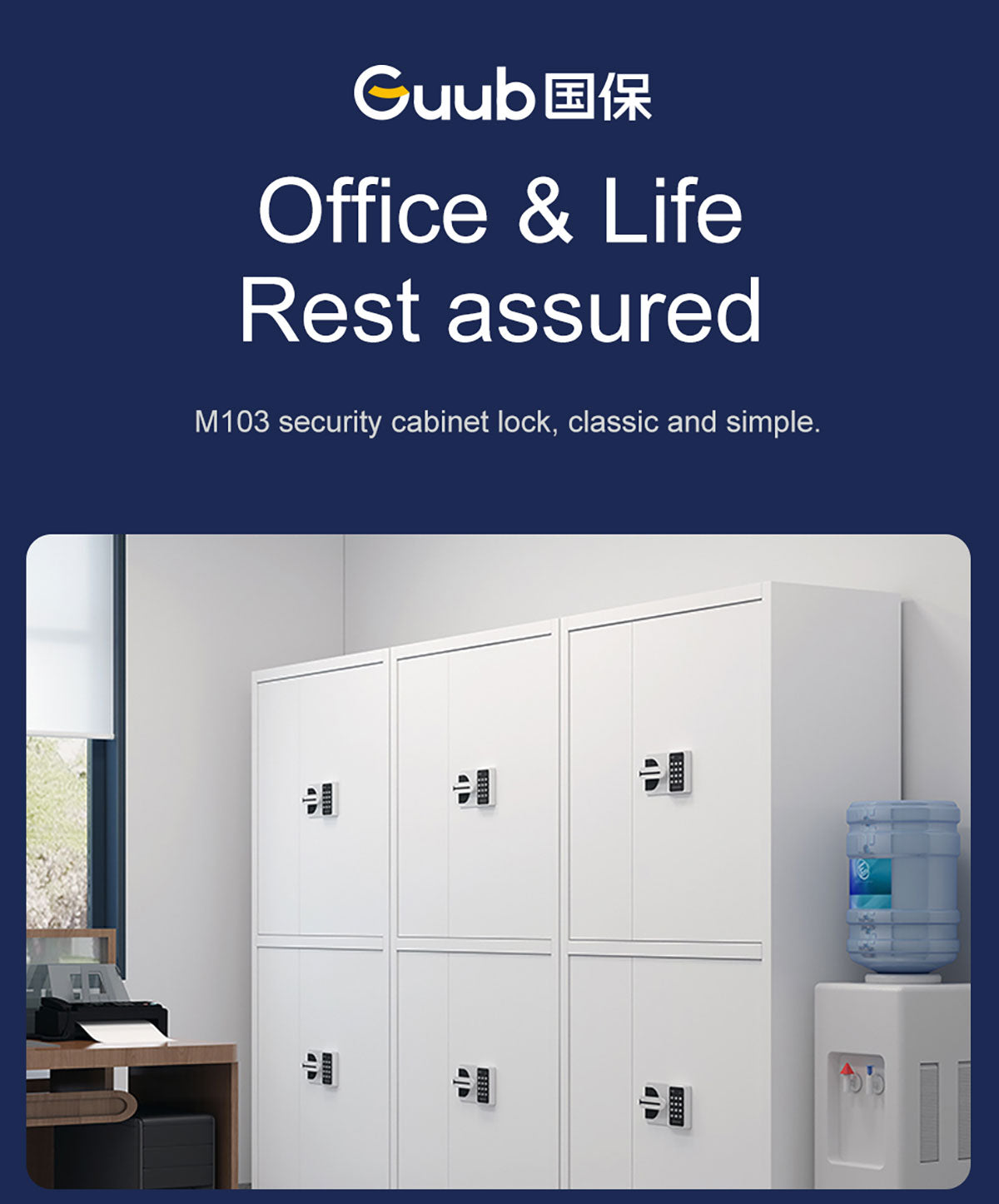 Smart SecureCabinet with Fingerprintand Digital Number Lock