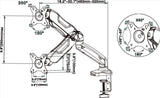 Renewed Gas SpringDesktop Mount Arm (L2)