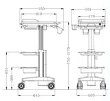 NURSE TREATMENT CART (MC-N)