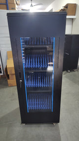 40–50 Device Laptop, iPad & Tablet Storage Cart with Non-Scratch ABS Dividers
