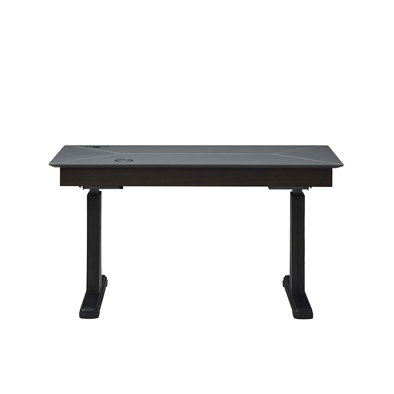 Dual Motor Electric Sit to Stand Workstation with Embedded Pull-Out Drawer, Height Adjustable with Supportive Legs, Veneer Top and Surface (R201231)