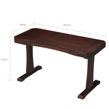 Single Motor Electric Sit to Stand Workstation with In-Built Drawer, Height Adjustable with Supportive Legs, Veneer Top and Surface (R3305)