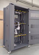 VR Charging Cabinet/Cart Suitable for Pico/Quest, Intelligent Temperature Control, 30-BIT Workstations, Black (RC30-Data)