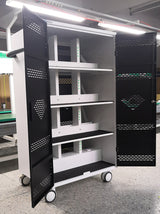VR Charging Cabinet/Cart Suitable for Most VR, Intelligent Temperature Control, 32-BIT Workstations, Black/White (RC32VR)