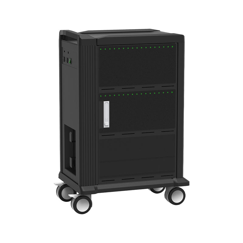 Tablet Charging Cabinet/Cart Suitable for Tablets up to 11 Inches, 32-BIT Workstation, Black (RM32)