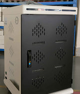 Tablet Charging Cabinet/Cart Suitable for Tablets up to 12 Inches, 32-BIT Workstations, White/Black (RN32)