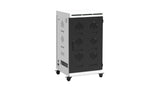 Tablet Charging Cabinet/Cart Suitable for Tablets up to 12 Inches, 48-BIT Workstations, White/Black (RN48)