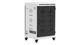 Tablet Charging Cabinet/Cart Suitable for Tablets up to 12 Inches, 48-BIT Workstations, White/Black (RN48)