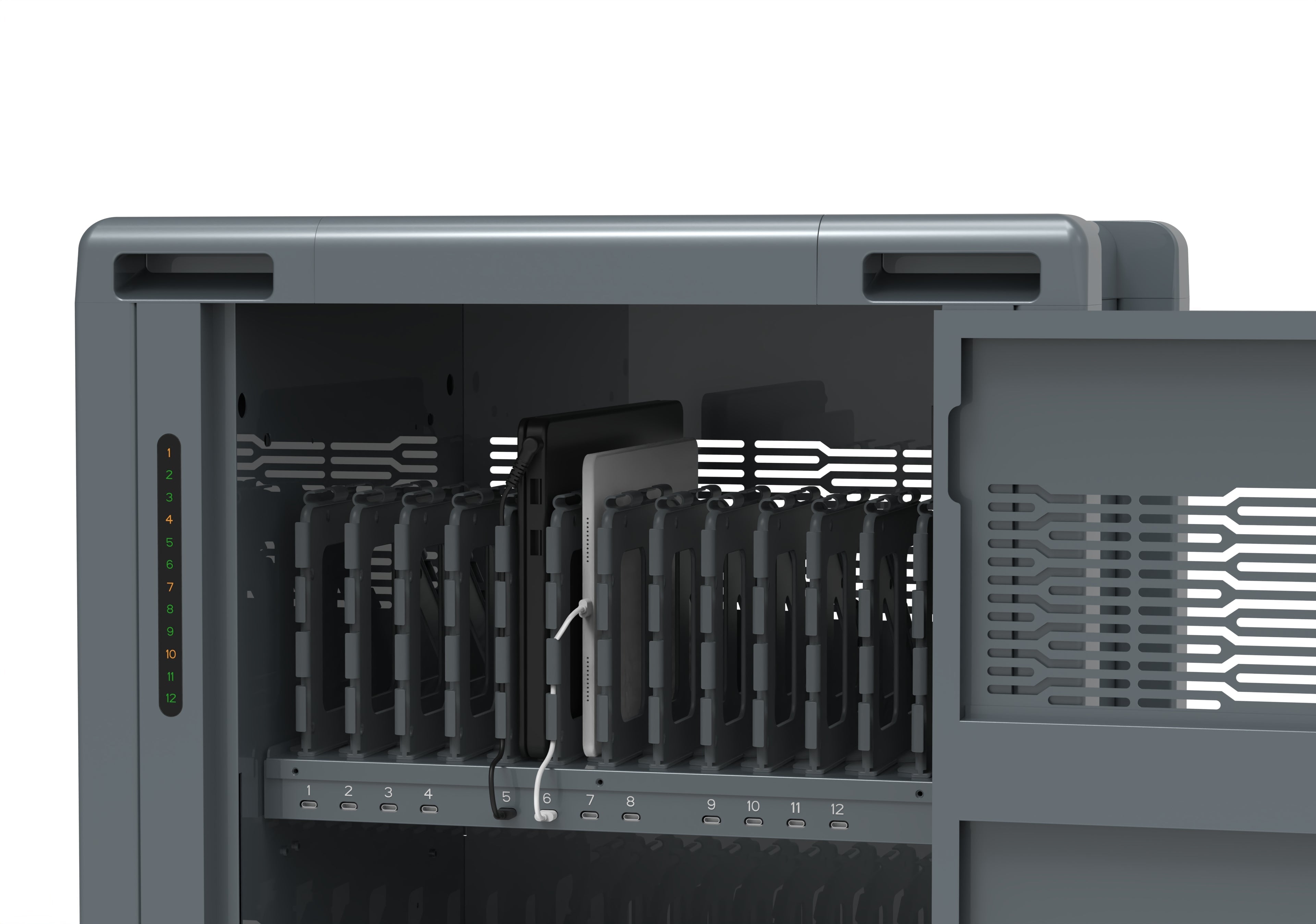 Tablets/Laptops Charging Cart Suitable for 15.6" Tablets Or Laptops, 36-BIT Workstations, Black (RP36-B-60W)
