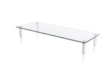 Glass Ergonomic Tabletop Riser/Desktop Stand for Computer Monitor, LCD LED TV, Monitor, Laptop/Notebook, (RG001)